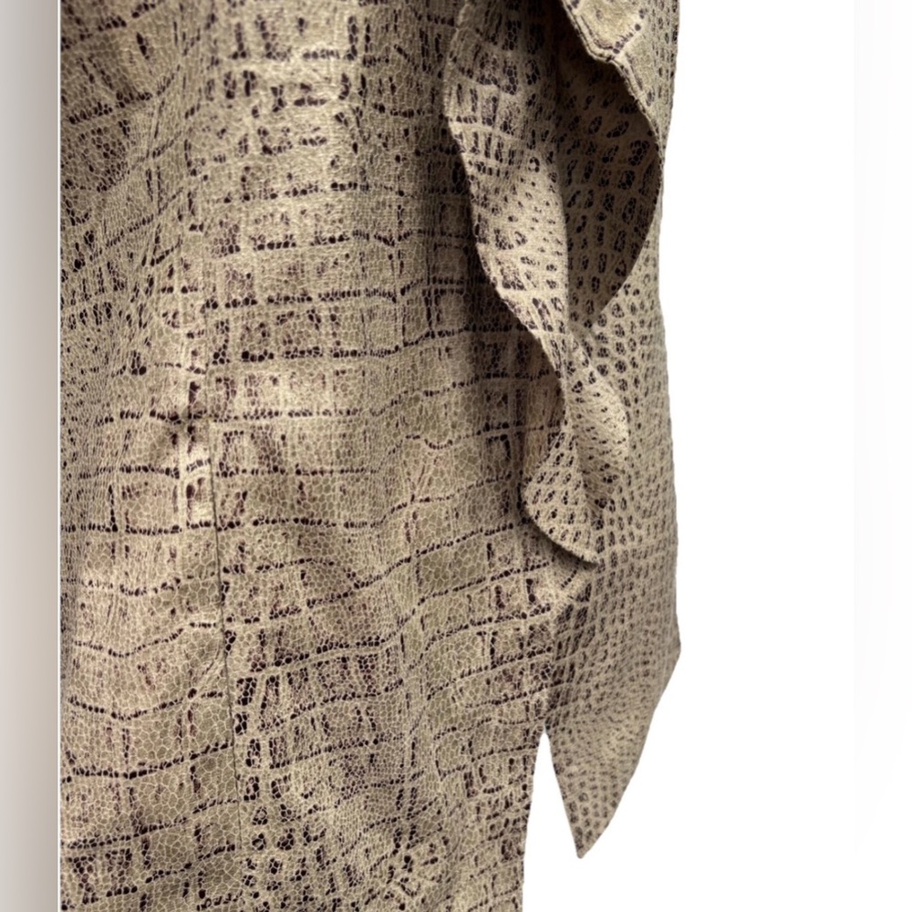 Chicos Classic Soft Jacket Size 1 Medium Animal P… - image 6